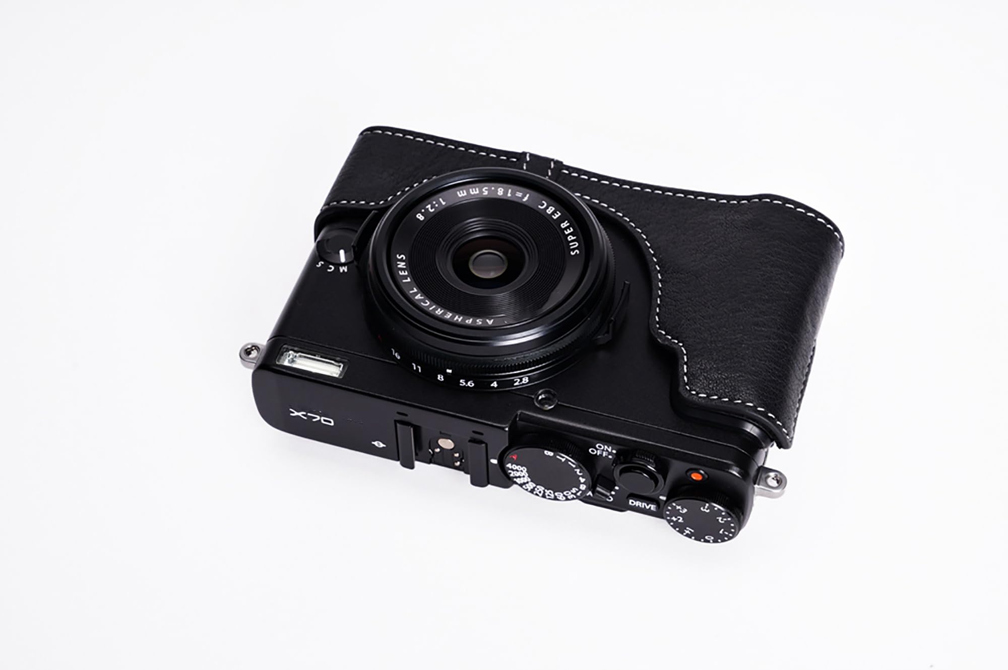 Amazon.com : Handmade Genuine Real Leather Half Camera Case Bag